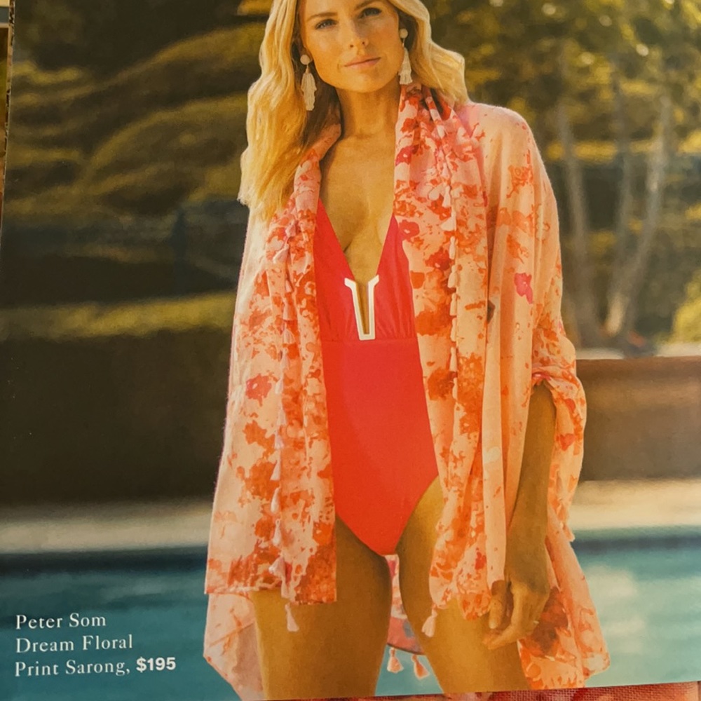 NWOT Peter Som Dream Floral Print Sarong NWOT